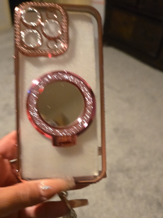 Other - Rose Gold 17 Pro Max Case With Wrist Band, Brand New